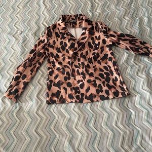 Leopard Print Blazer